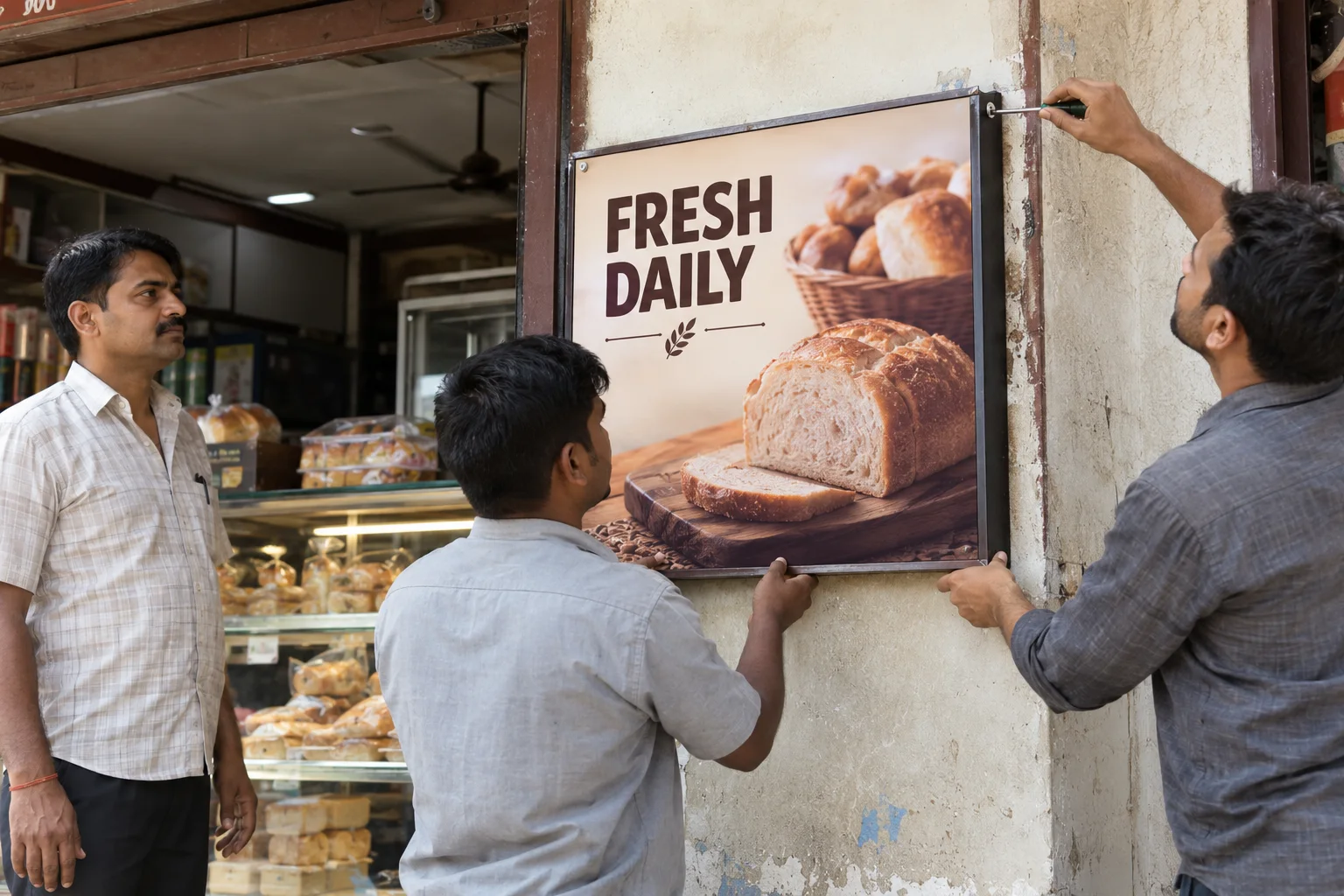 AI-generated photographic example of the local advertising journey